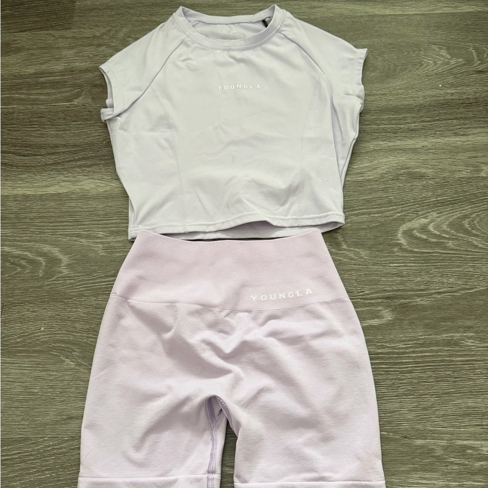 YoungLA Light Purple Activewear Set